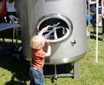 Small Boy with Beer Vat